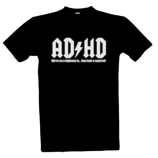 Tričko s potlačou ADHD - AC/DC 